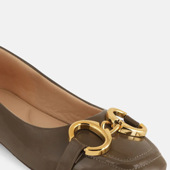 Shetop Women Party Slip -on Square Toe Mojaris with Buckles Flats