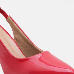 Shetop Women Kitten Slingback Heel Pumps