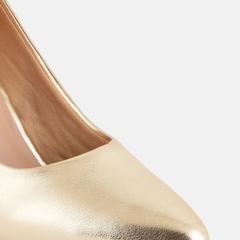 Shetop Women Pointed Toe Party Block Pumps