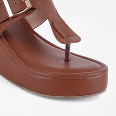 Mast & Harbour Wedge Sandals with Buckles