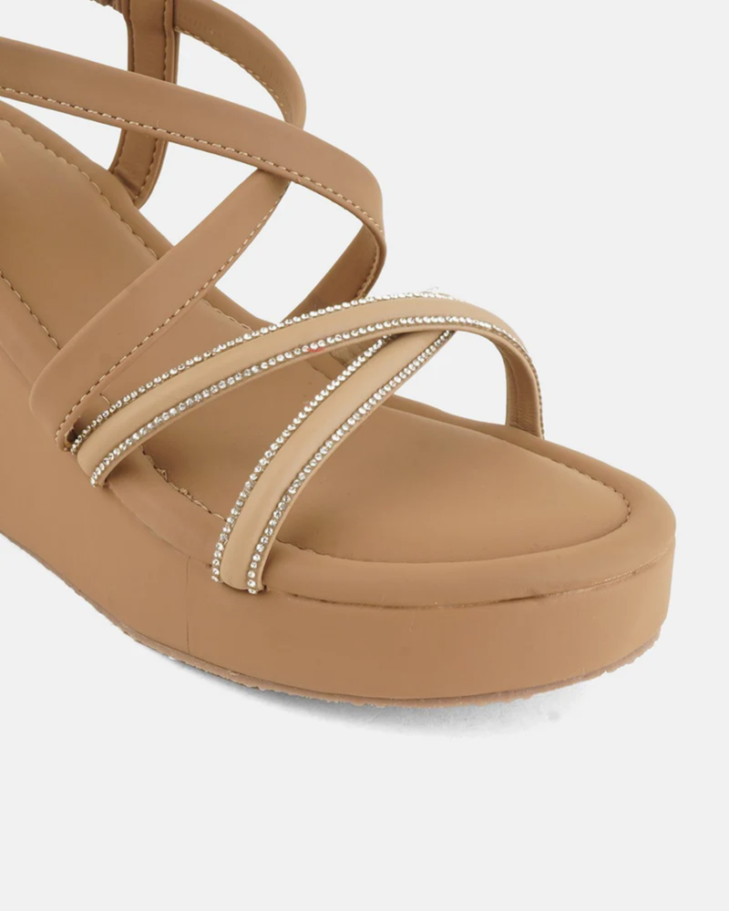 Mast & Harbour Beige Party Heels
