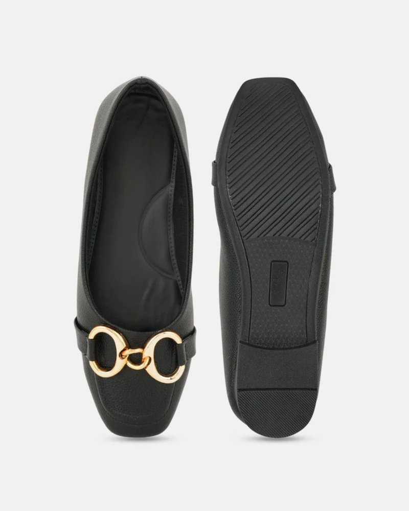 SheTop Women Textured Ballerinas
