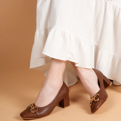 Shetop Tan Party Heels