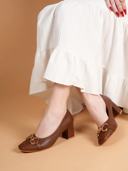 Shetop Tan Party Heels
