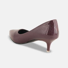 Mast & Harbour Women Textured Slim Heeled Pumps