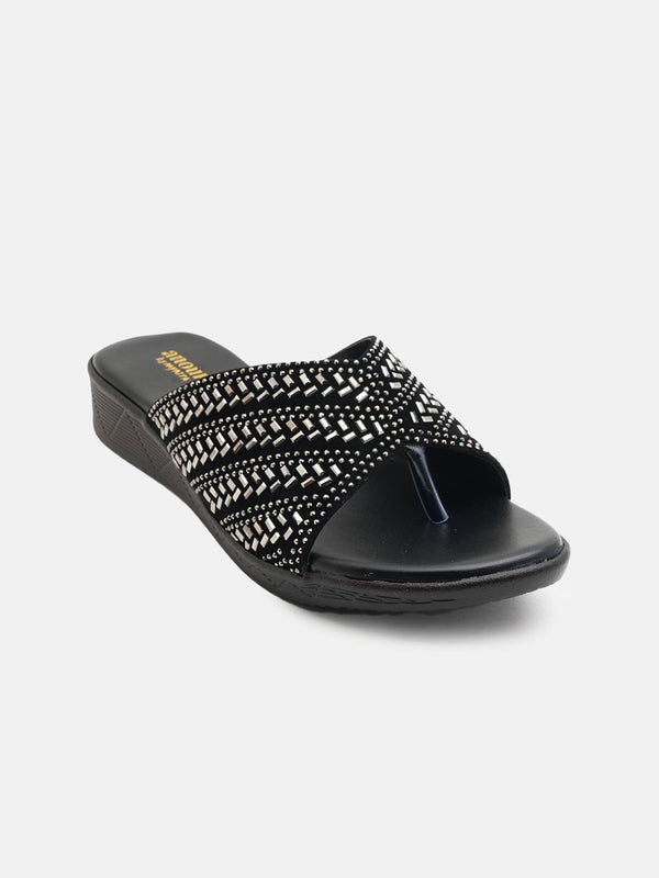 Anouk Women Embellished Flatform Heel Sandals