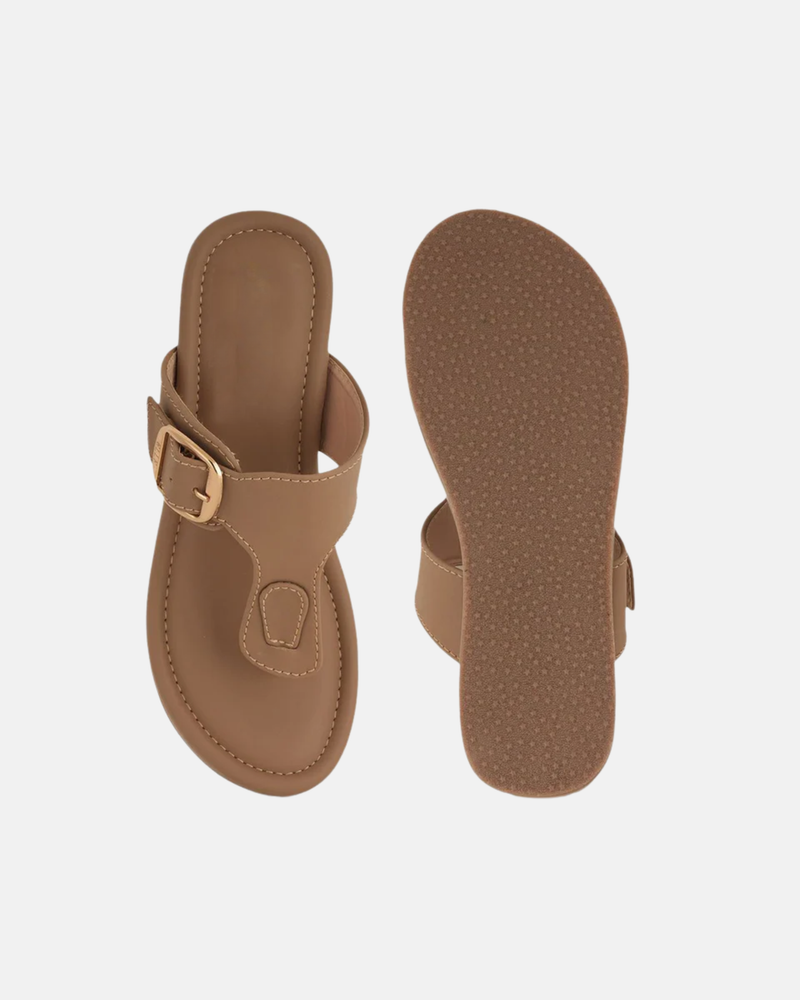 Mast & Harbour Party Wedge Sandals with Buckles