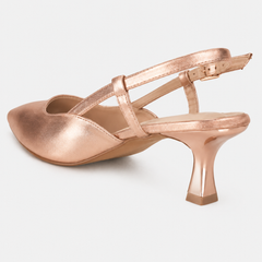 SheTop RoseGold Party Heels