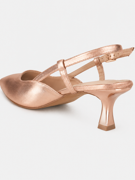 SheTop RoseGold Party Heels