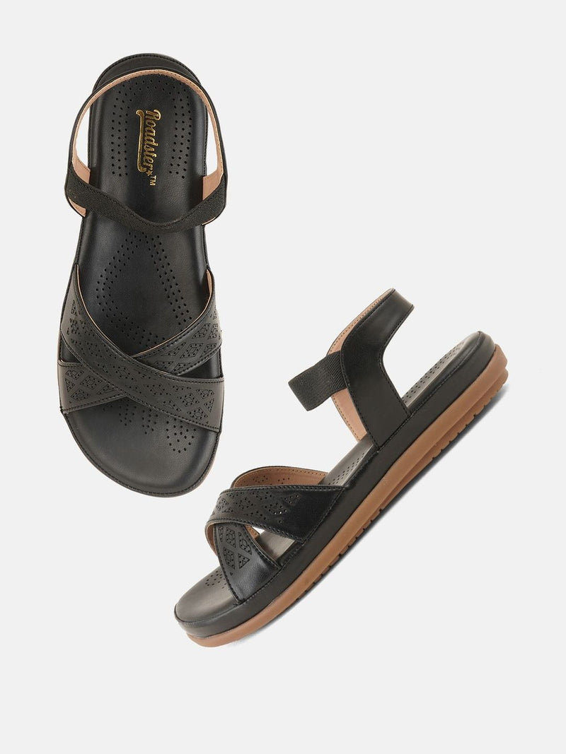 Roadster Women Textured Party Open Toe Flats
