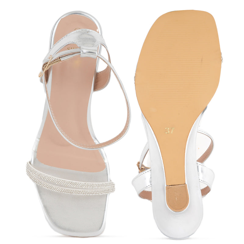 SHETOP Embellished Wedge Heel Sandals
