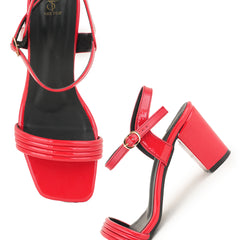 SHETOP Block Heel Sandals