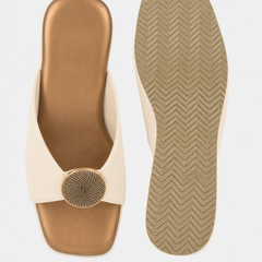 Cream Trending Fashionable Wedges for Women