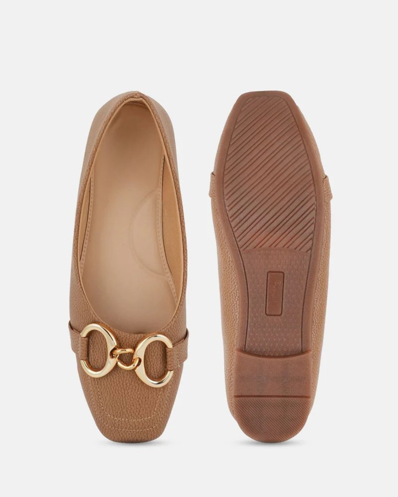 SheTop Women Textured Party Ballerinas