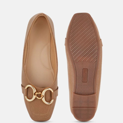 SheTop Women Textured Party Ballerinas