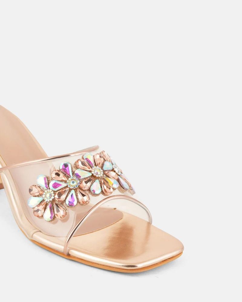 SheTop Women Embellished Block Sandals