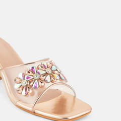SheTop Women Embellished Block Sandals
