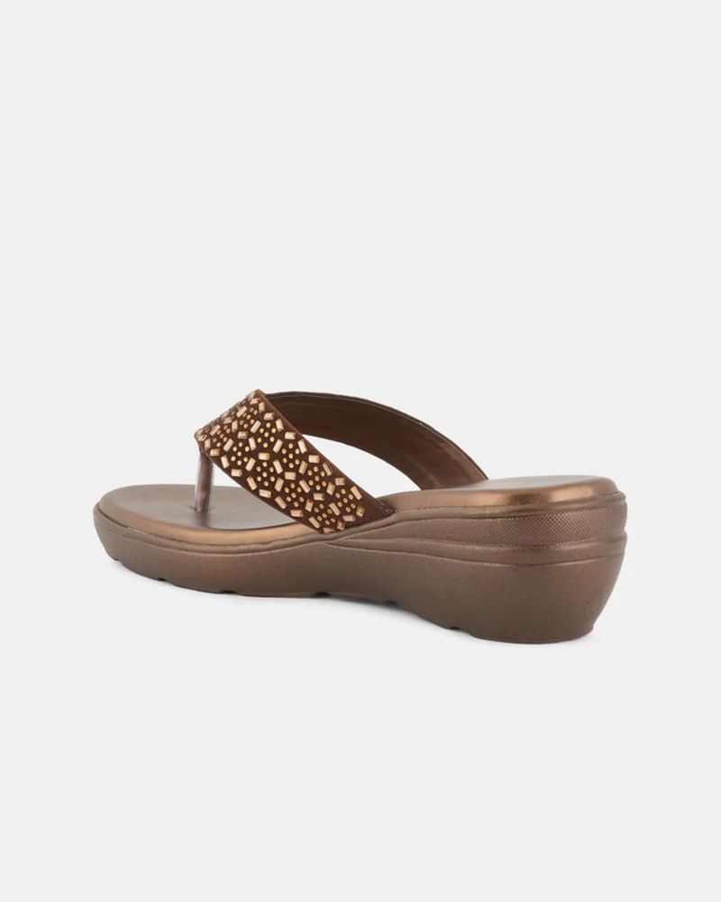 SheTop Embellished Round Toe Heels