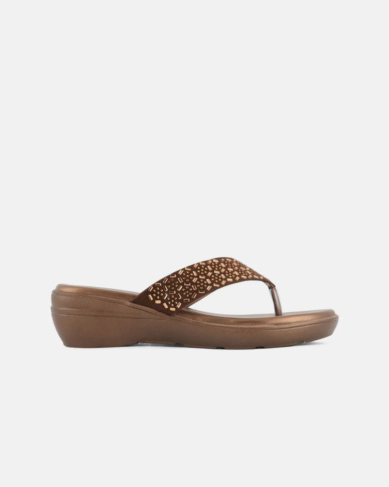 SheTop Embellished Round Toe Heels