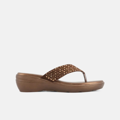 SheTop Embellished Round Toe Heels