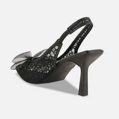 SheTop Women Pointed Toe Kitten Heels with Bows