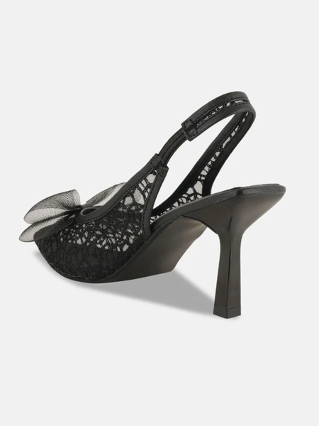 SheTop Women Pointed Toe Kitten Heels with Bows