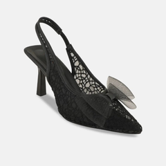 SheTop Women Pointed Toe Kitten Heels with Bows