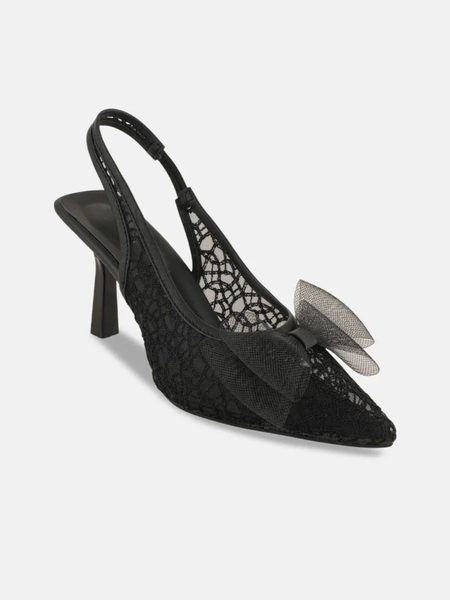 SheTop Women Pointed Toe Kitten Heels with Bows