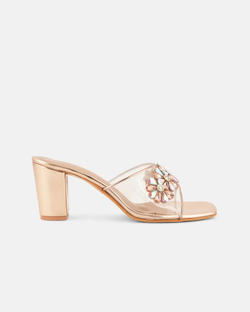 SheTop Women Embellished Block Sandals
