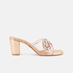 SheTop Women Embellished Block Sandals