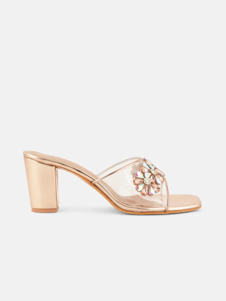 SheTop Women Embellished Block Sandals