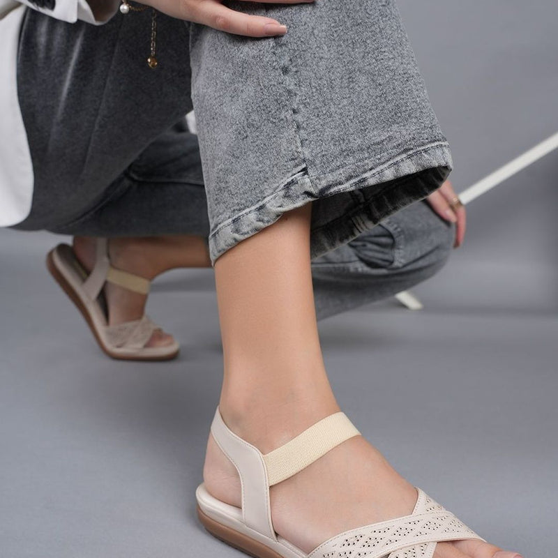 Roadster Women Textured Party Open Toe Flats