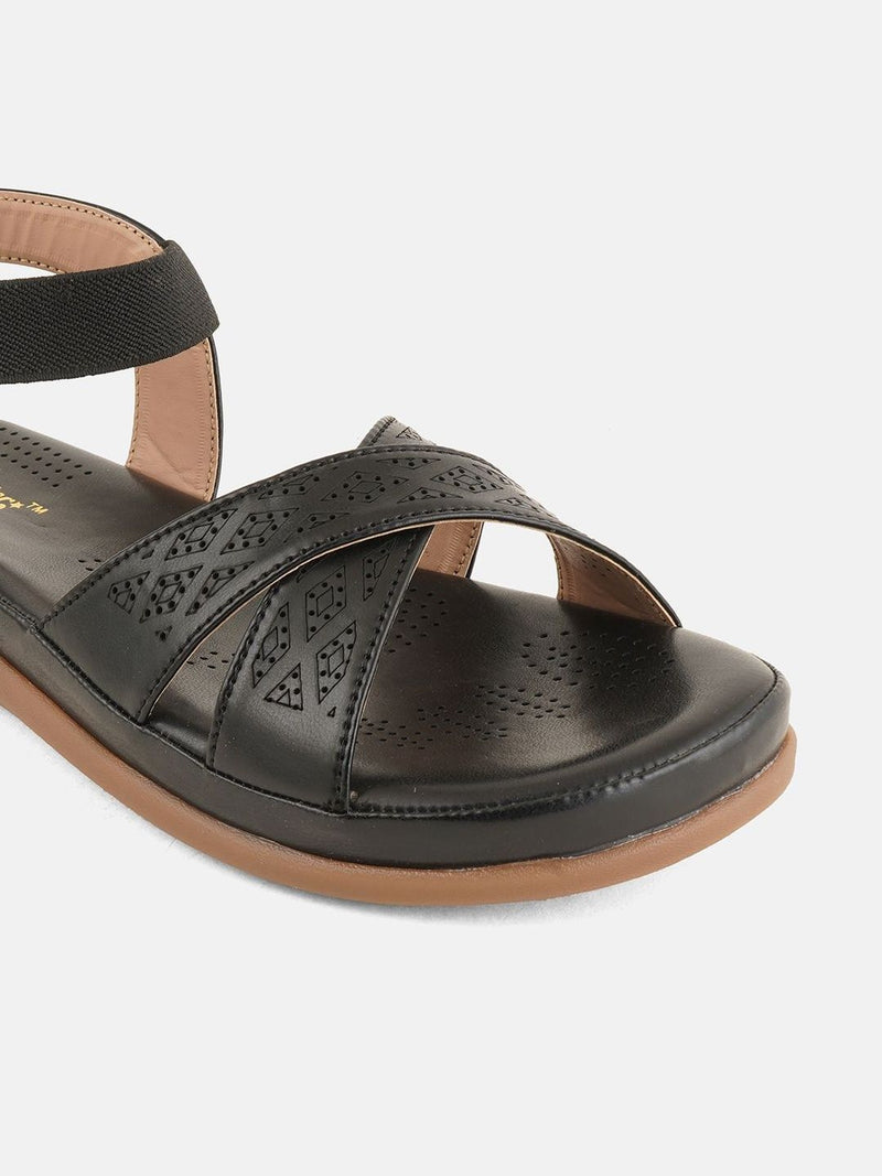 Roadster Women Textured Party Open Toe Flats