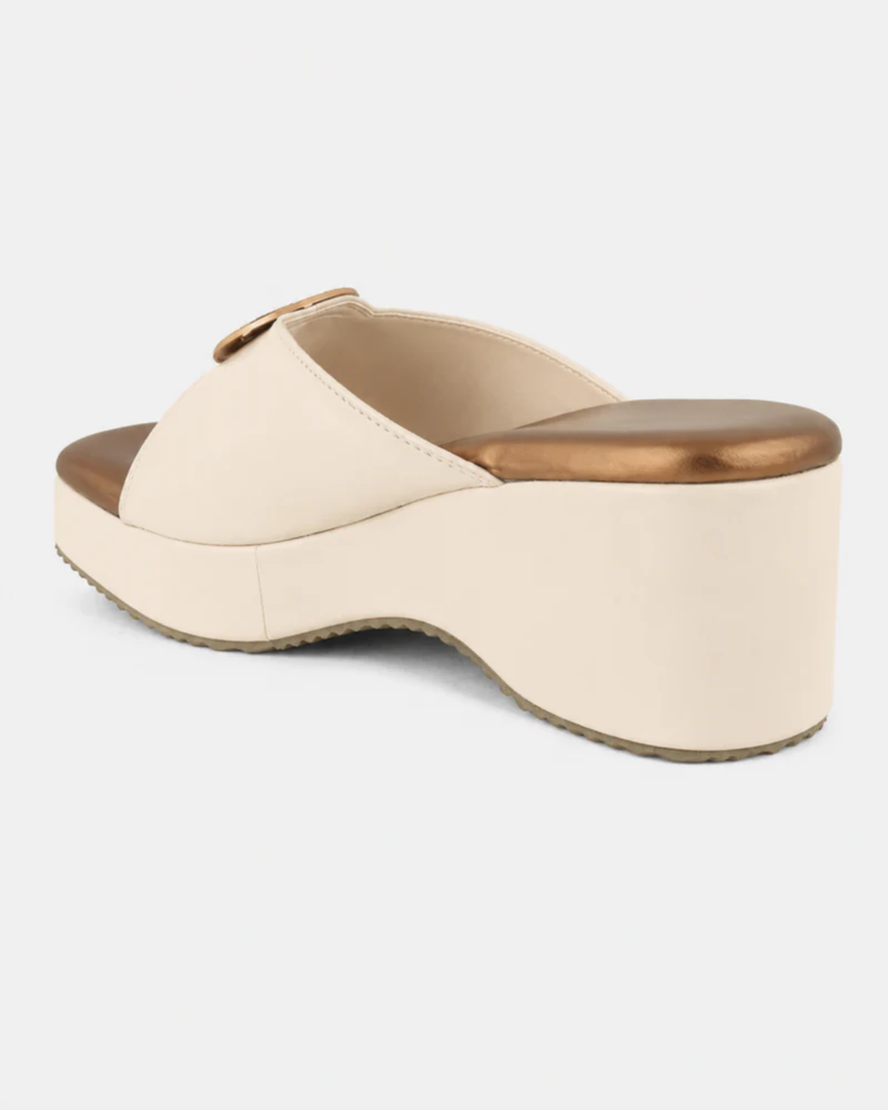 Cream Trending Fashionable Wedges for Women