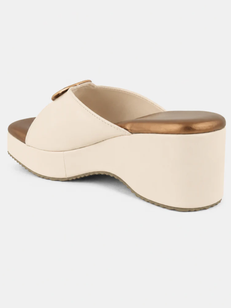 Cream Trending Fashionable Wedges for Women