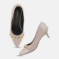 Mast & Harbour Women Party Slim Heeled Pumps with Western - Embellished