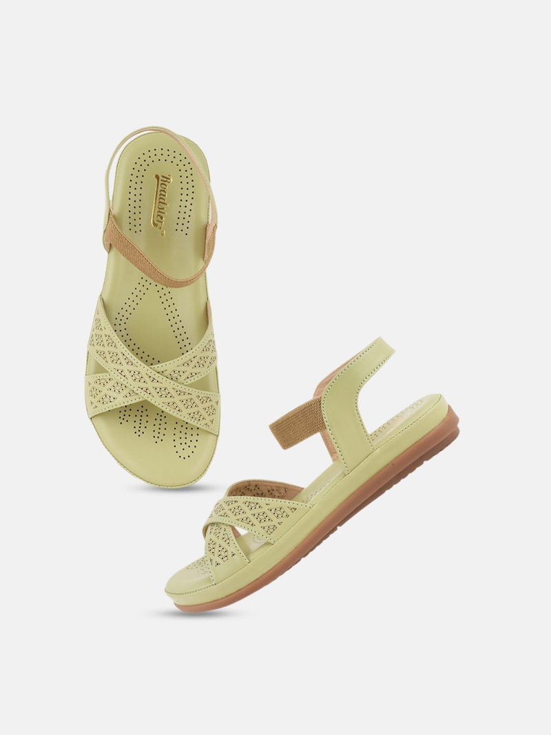 The Roadster Lifestyle Co Women Textured Open Toe Flats