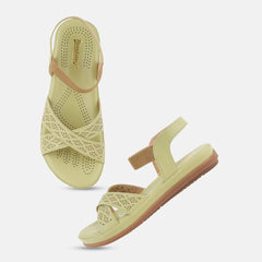 The Roadster Lifestyle Co Women Textured Open Toe Flats
