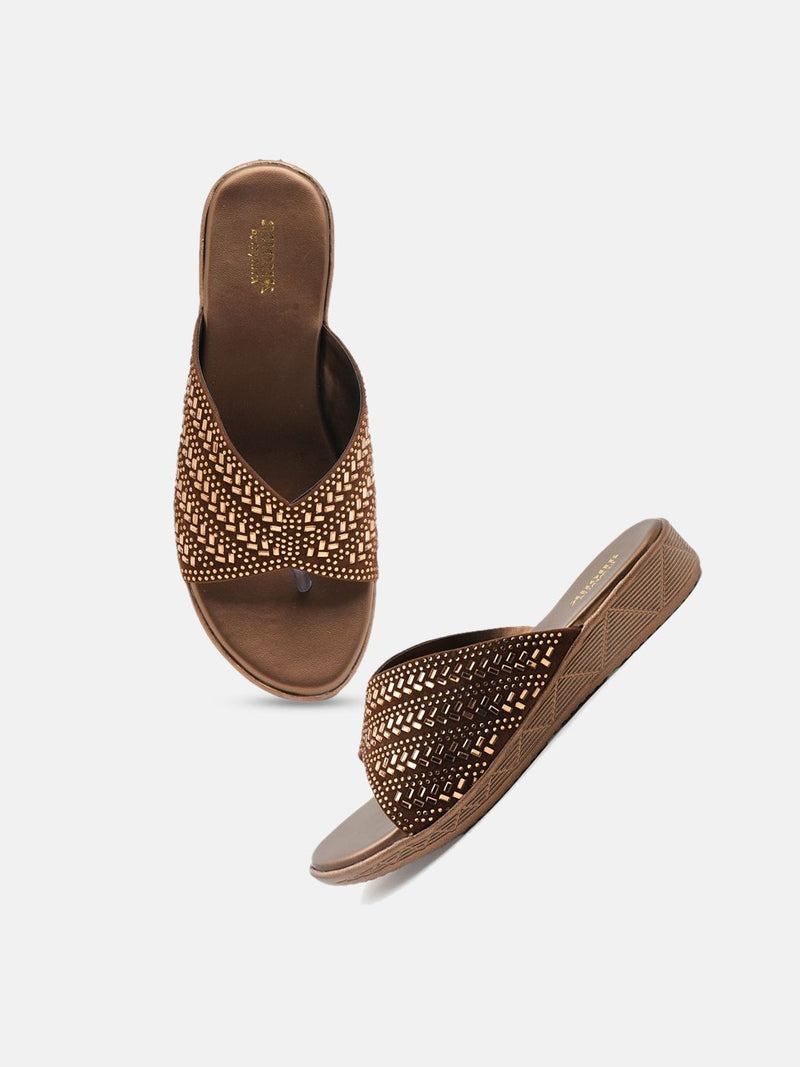Anouk Women Embellished Party Flatform Sandals