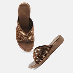 Anouk Women Embellished Party Flatform Sandals