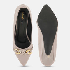 Mast & Harbour Women Party Slim Heeled Pumps with Western - Embellished