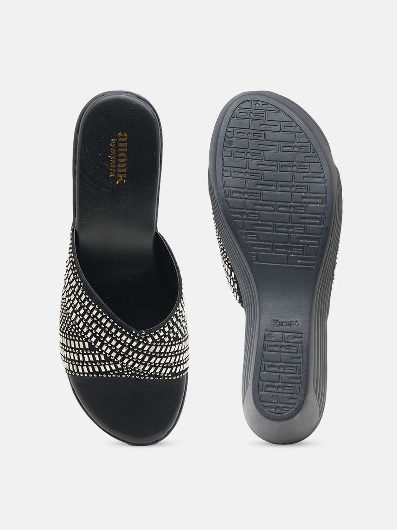 Anouk Women Embellished Party Flatform Sandals