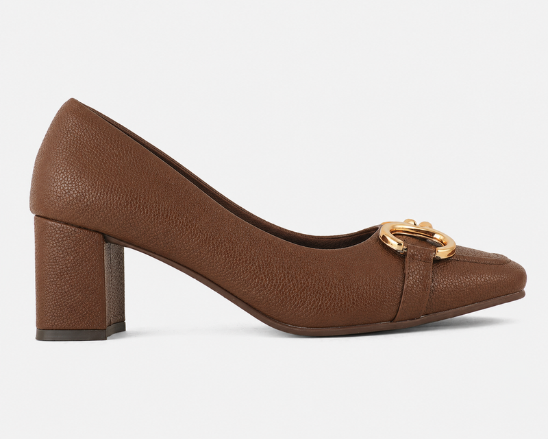 SheTop Brown Party Heels