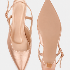 SheTop RoseGold Party Heels