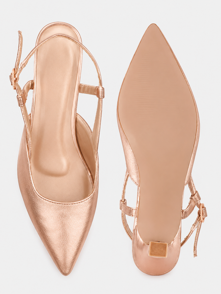 SheTop RoseGold Party Heels