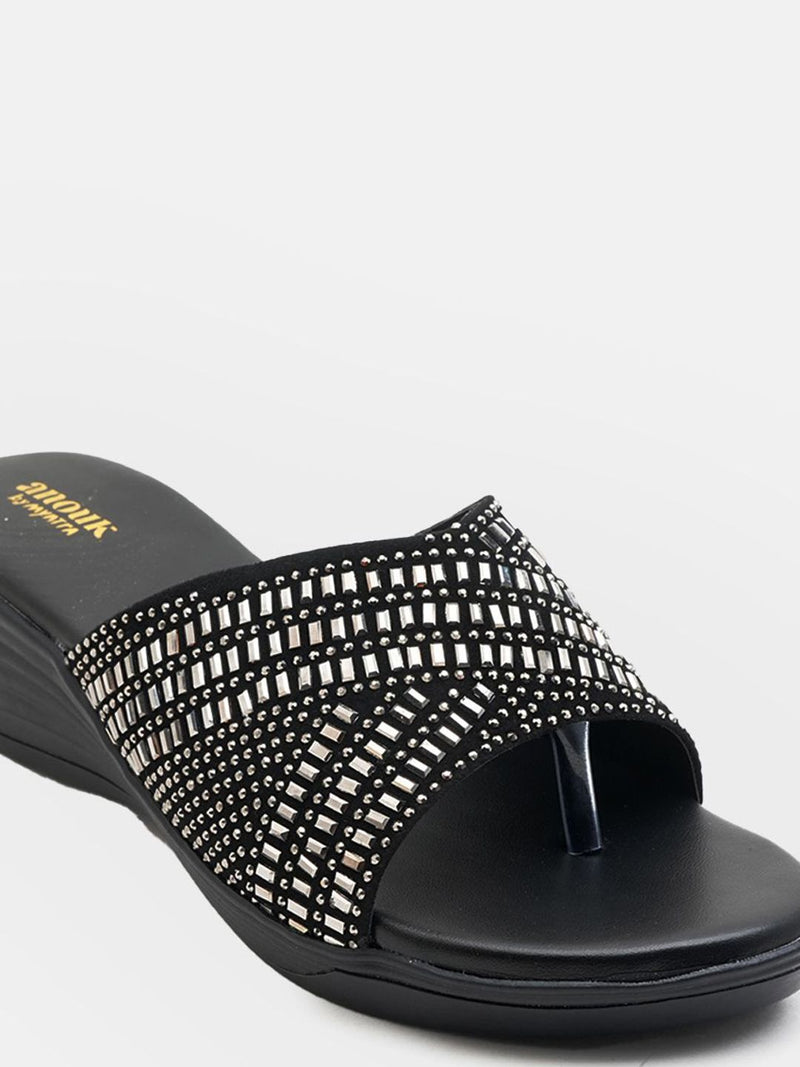 Anouk Women Embellished Party Flatform Sandals