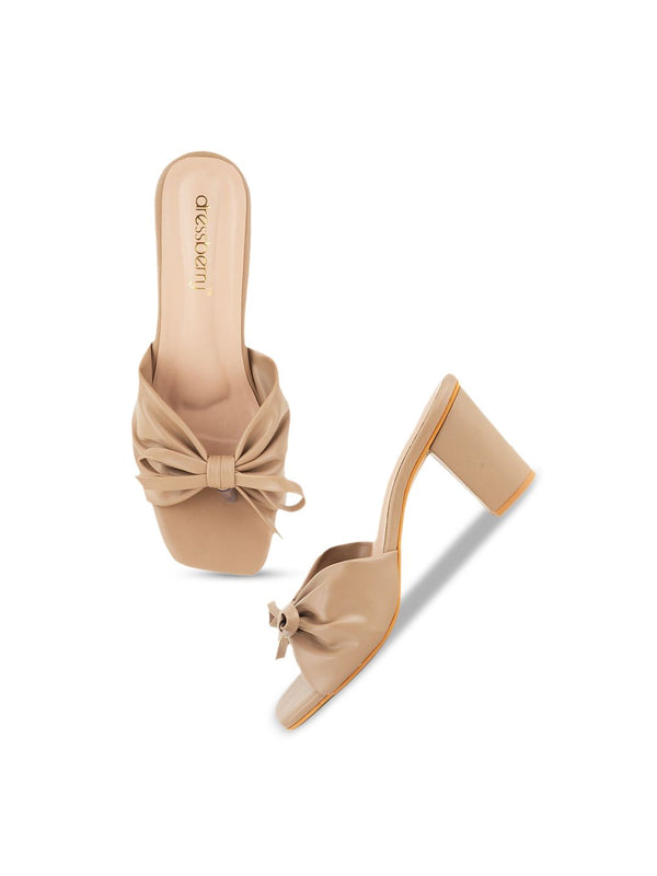 DressBerry Women Block Heel Sandals with Bows